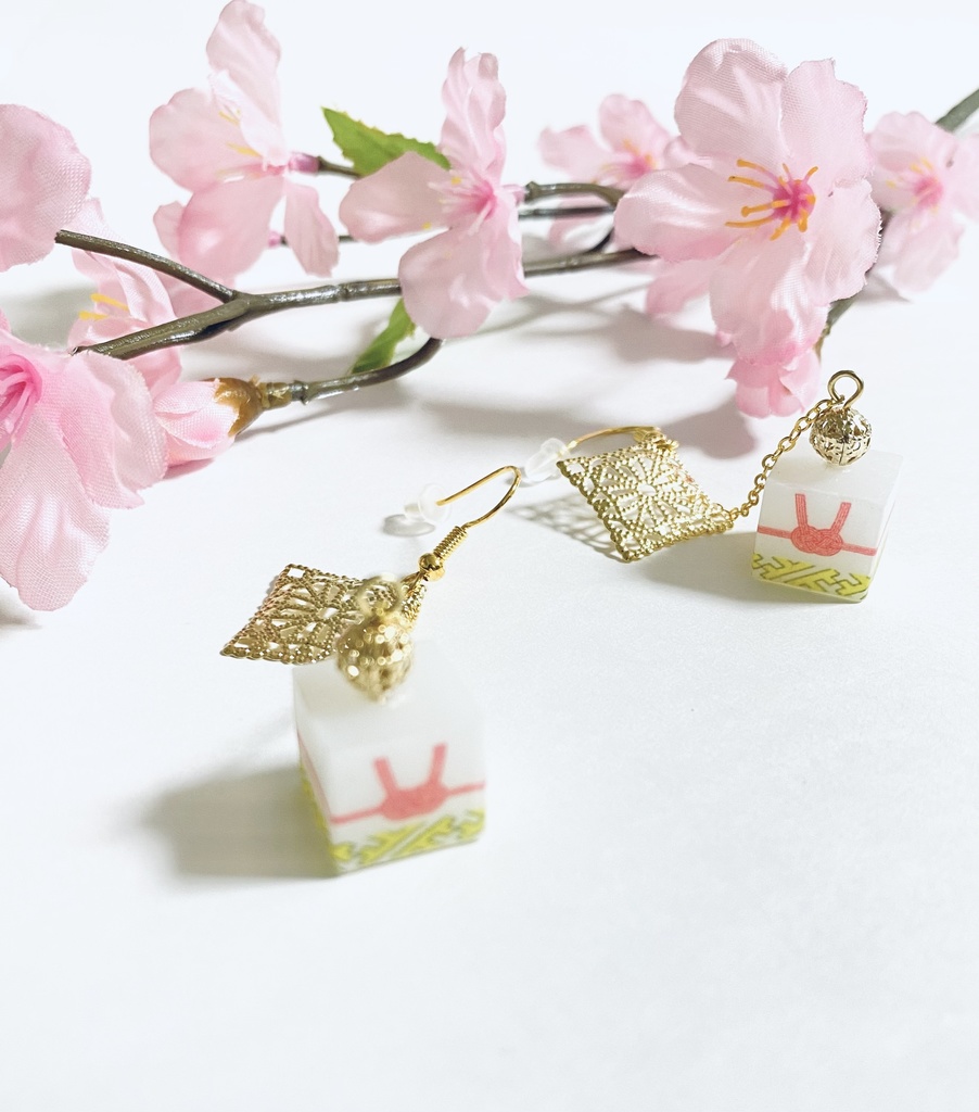 【受注生産】レジン×水引ピアス