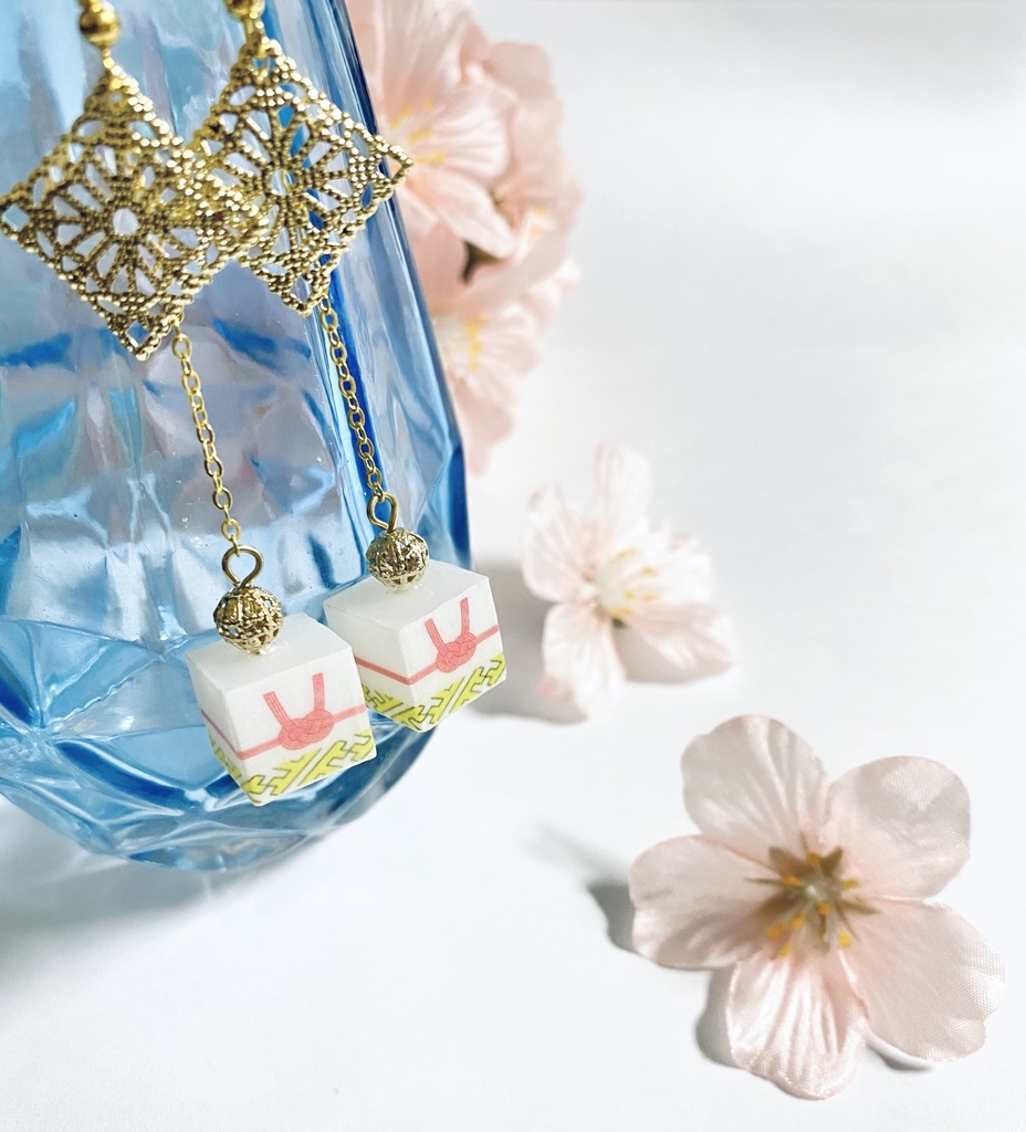 【受注生産】レジン×水引ピアス