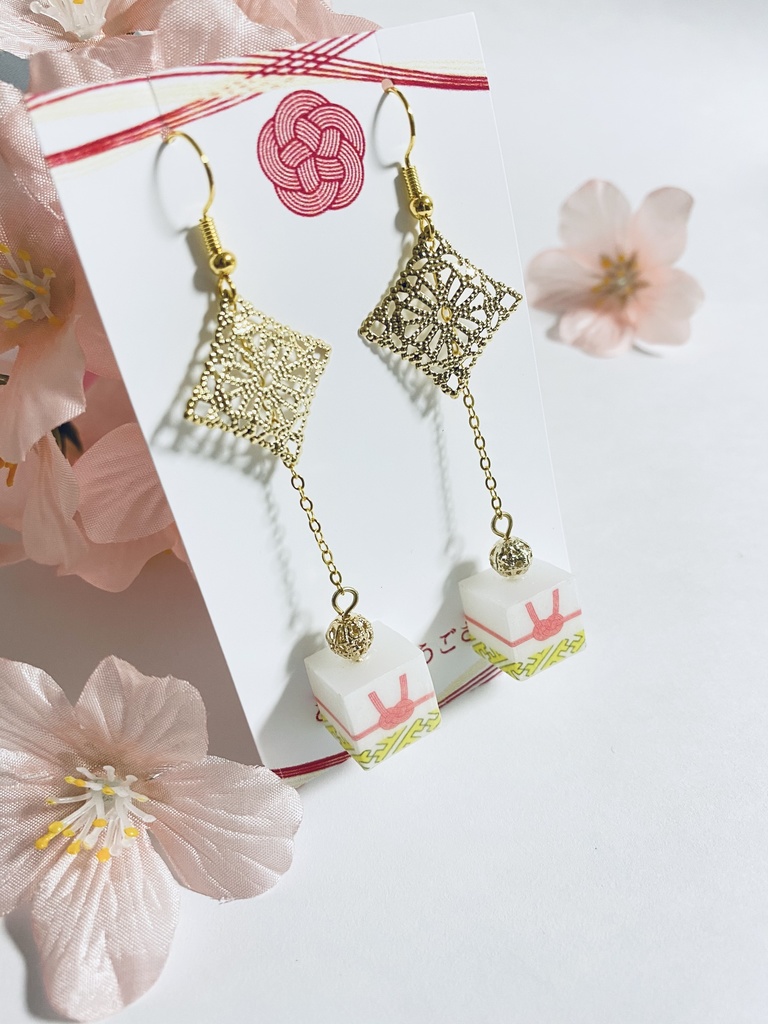 【受注生産】レジン×水引ピアス