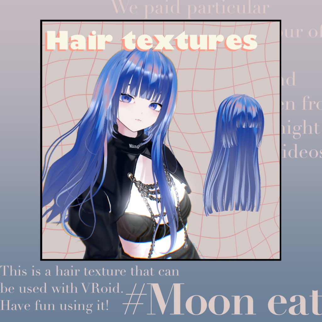 【Free/無料有】 Hair Textures ✦Vroid ✦