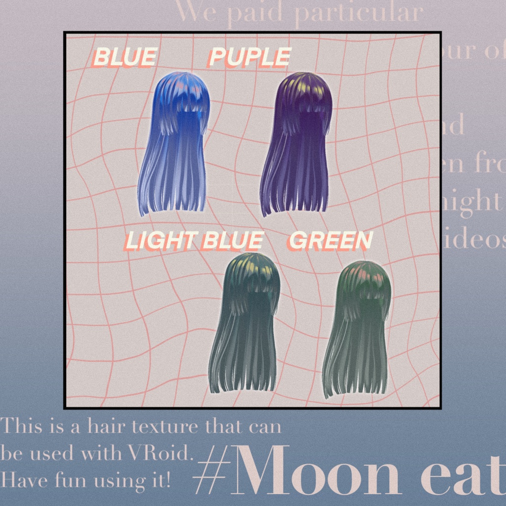 【Free/無料有】 Hair Textures ✦Vroid ✦