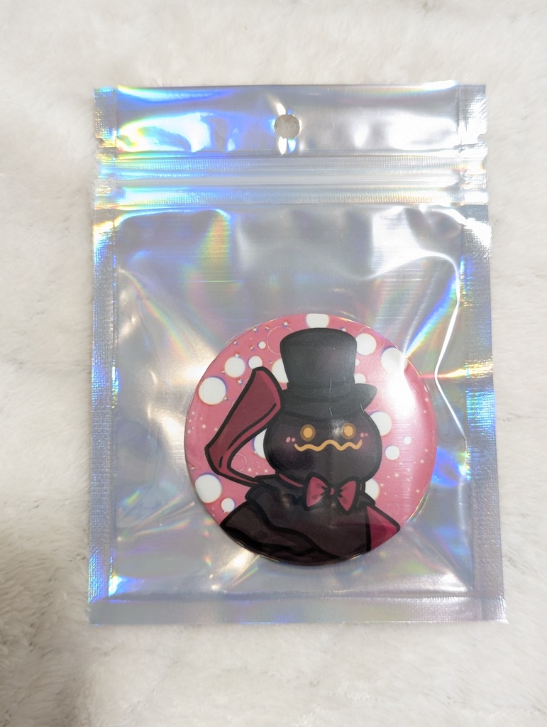 缶バッジブラックハット