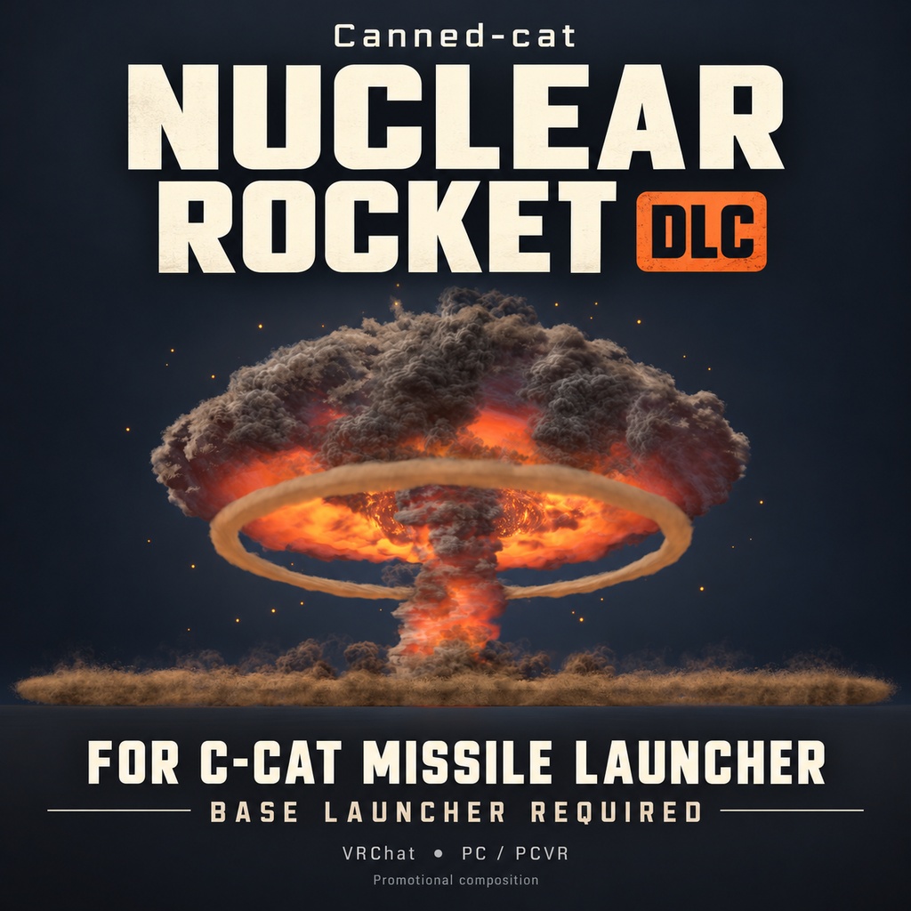 C-CAT Nuclear Rocket DLC | For C-CAT Missile Launcher | VRChat PC