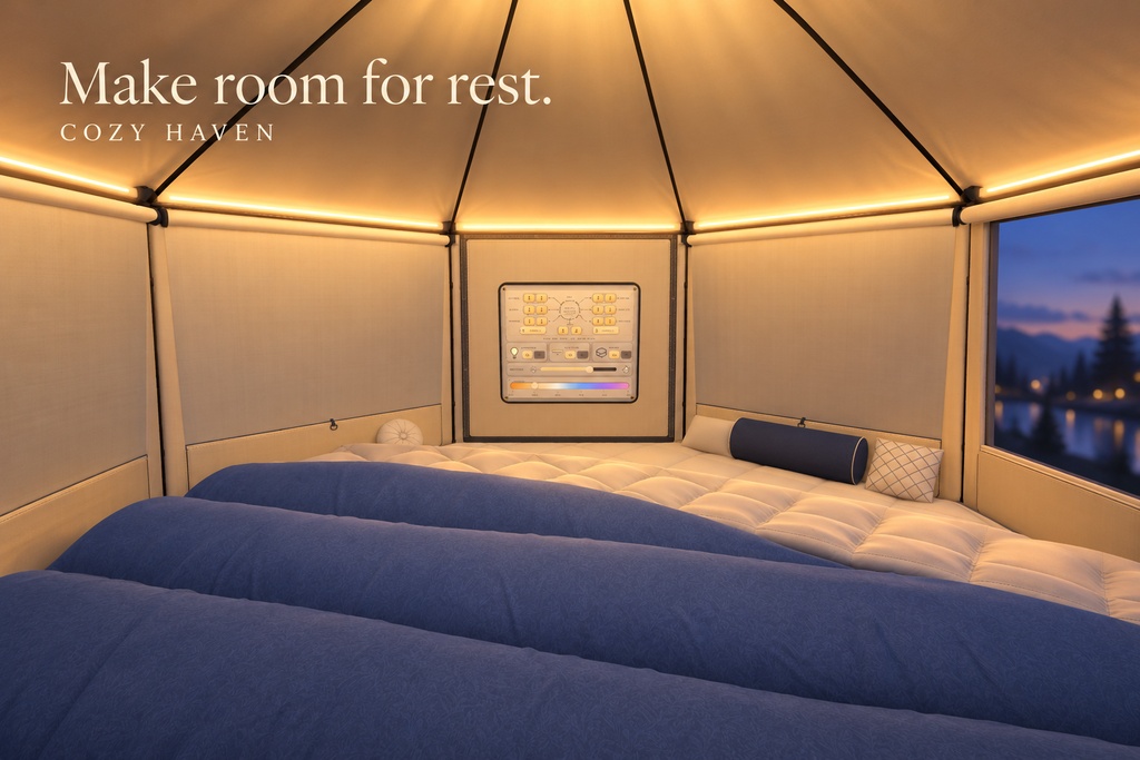 Cozy Haven (avatar interactive tents)