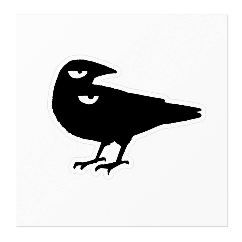グレステッカー(大)_カラス