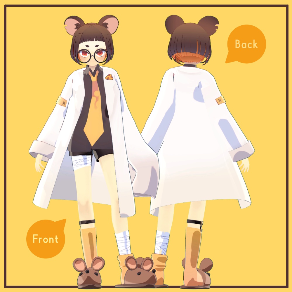 【無料】VRC想定オリジナル3Dモデル「Tizz-ティズ-」