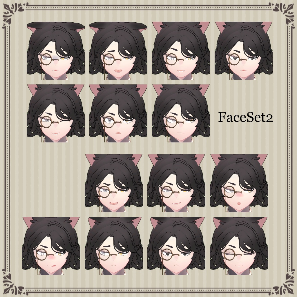 VRC想定オリジナル3Dモデル『Pluto-プルートー-』