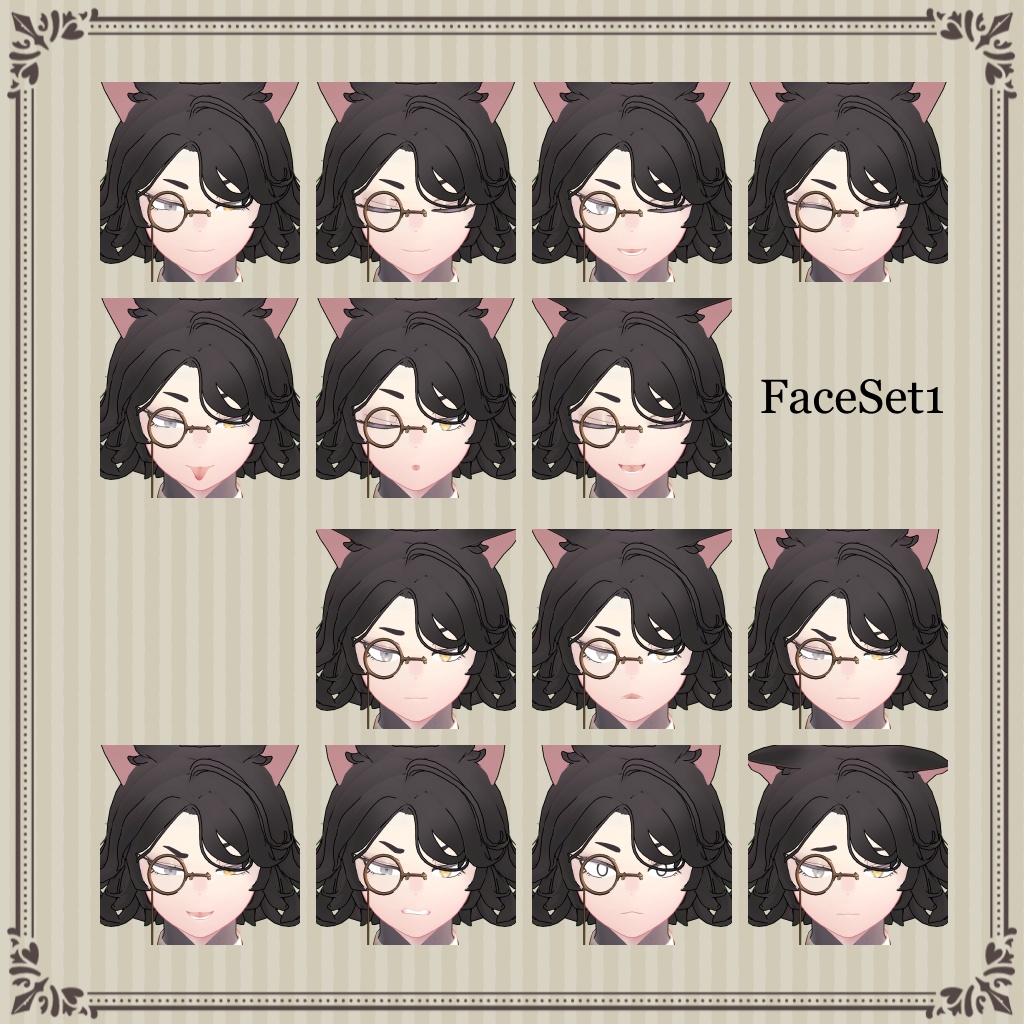 VRC想定オリジナル3Dモデル『Pluto-プルートー-』