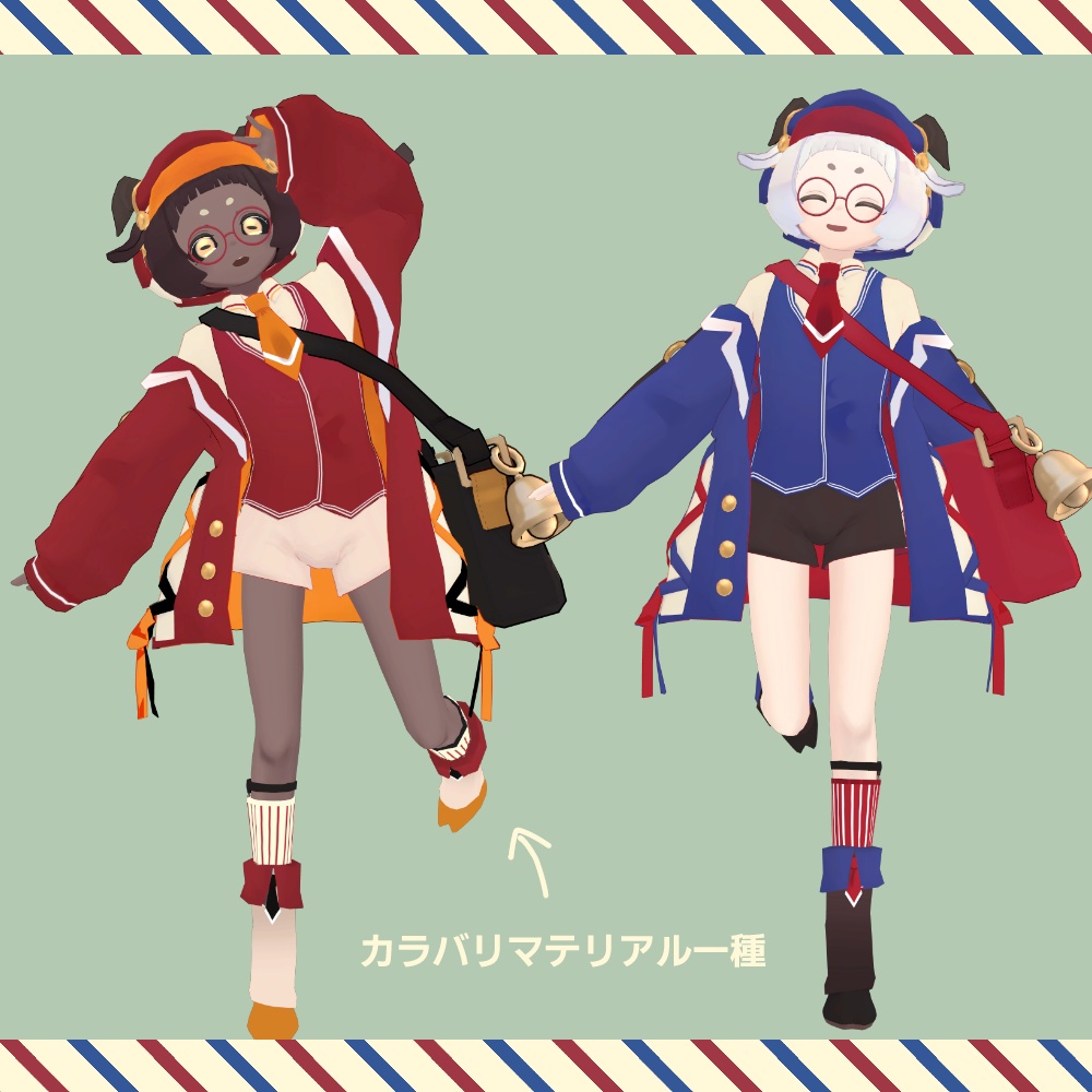 VRC想定オリジナル3Dモデル『Maruca-マールカ-』