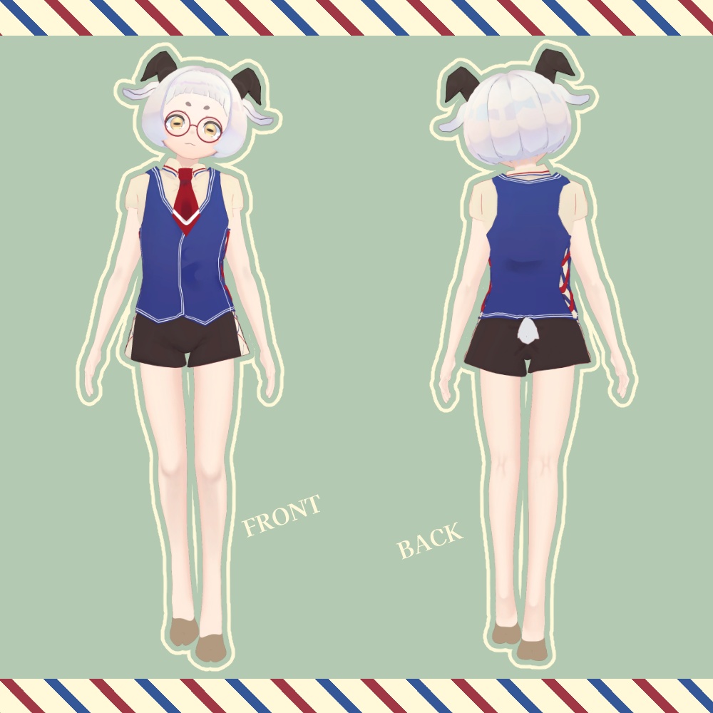 VRC想定オリジナル3Dモデル『Maruca-マールカ-』