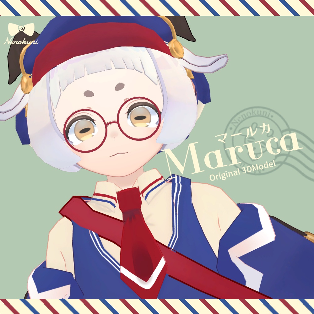 VRC想定オリジナル3Dモデル『Maruca-マールカ-』