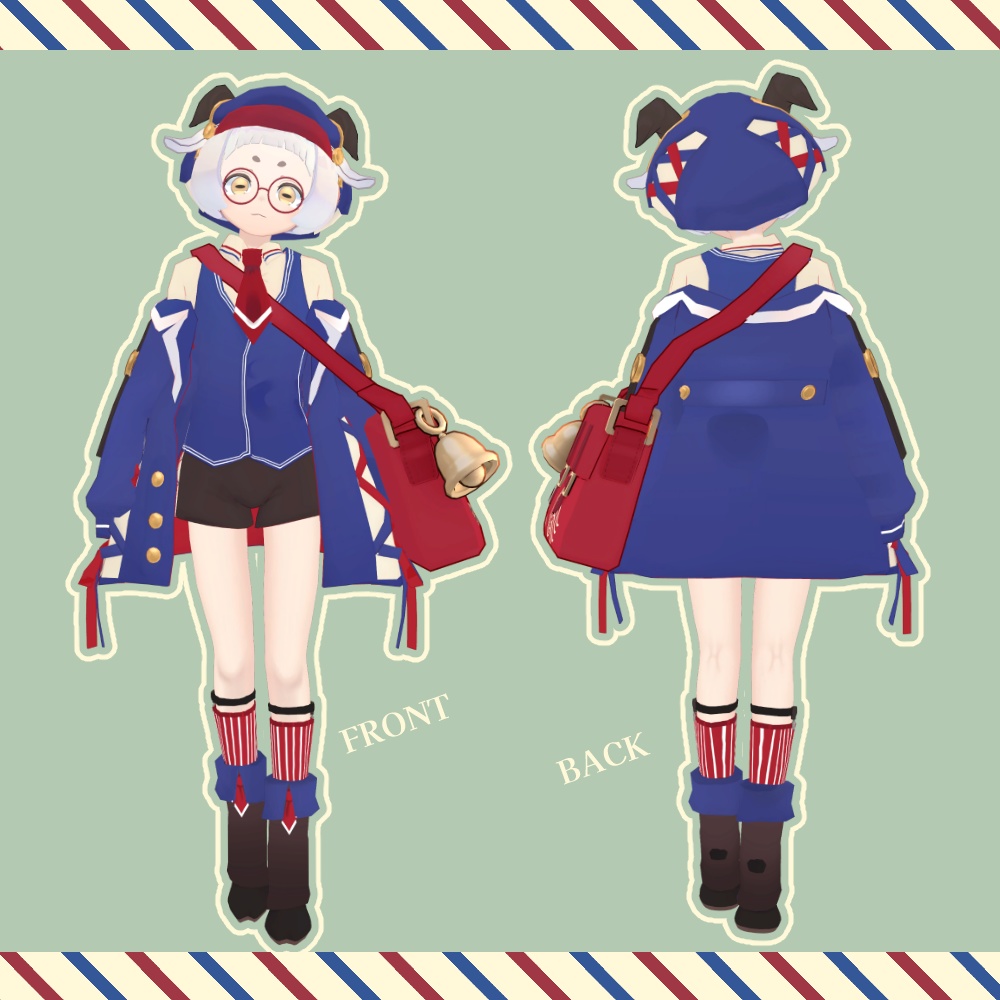 VRC想定オリジナル3Dモデル『Maruca-マールカ-』