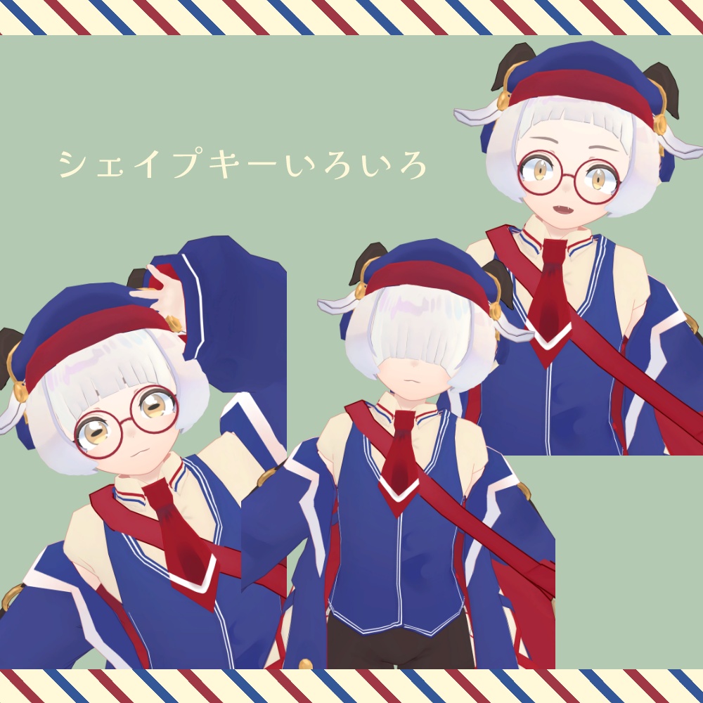 VRC想定オリジナル3Dモデル『Maruca-マールカ-』