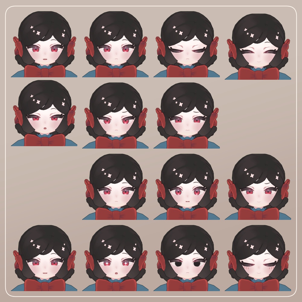 【無料】VRC想定オリジナル3Dモデル『RyuRyu-リュリュ-』