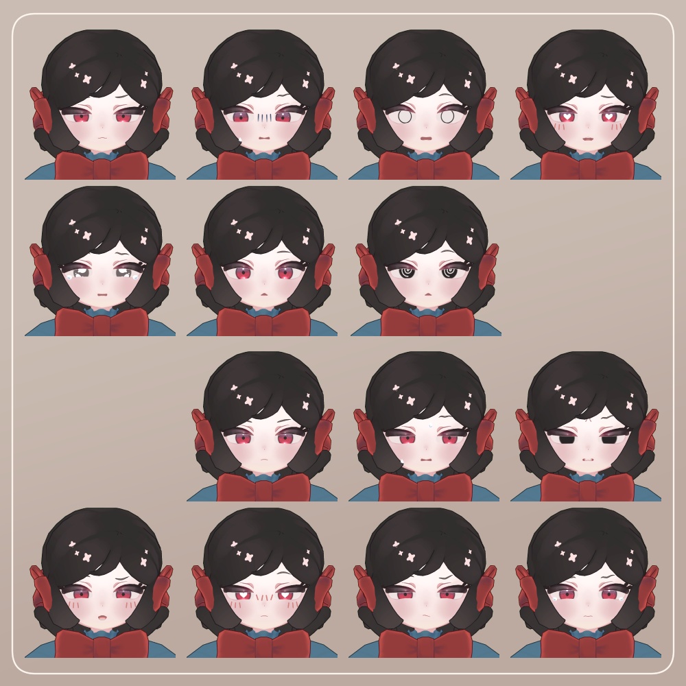 【無料】VRC想定オリジナル3Dモデル『RyuRyu-リュリュ-』