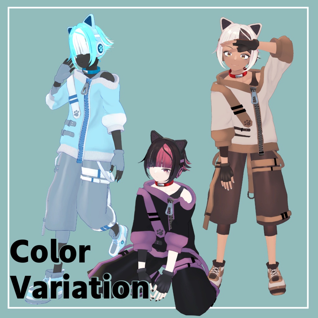 VRC想定オリジナル3Dモデル『Natora-ナトラ-』