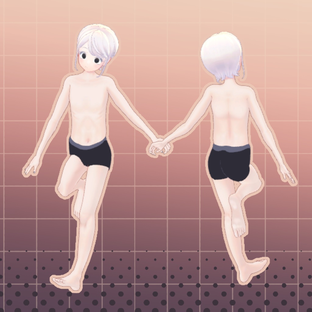 VRC想定オリジナル3Dモデル『Melmelo-メルメロ-』