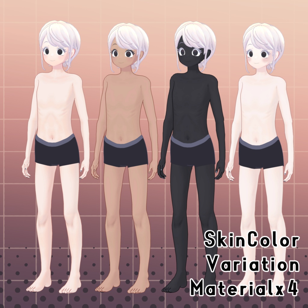 VRC想定オリジナル3Dモデル『Melmelo-メルメロ-』