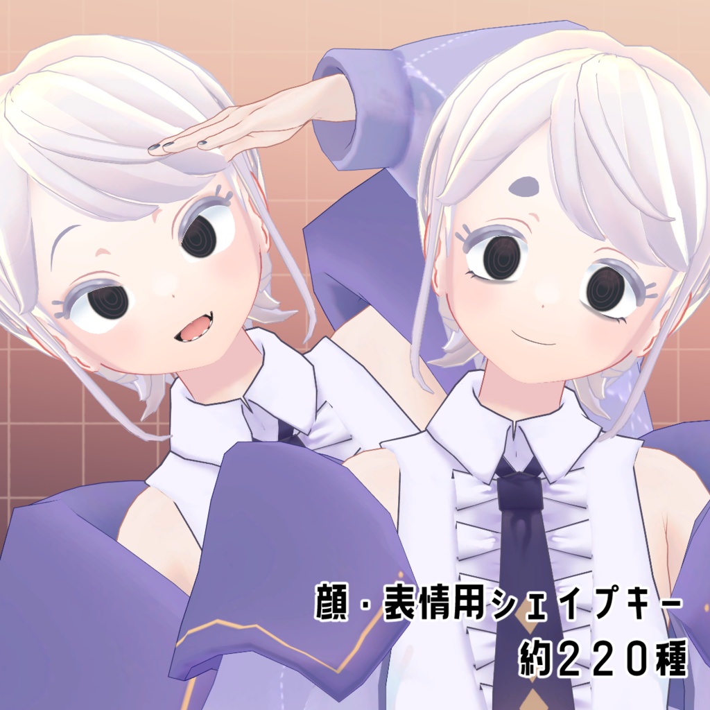 VRC想定オリジナル3Dモデル『Melmelo-メルメロ-』