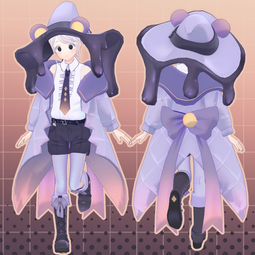 VRC想定オリジナル3Dモデル『Melmelo-メルメロ-』