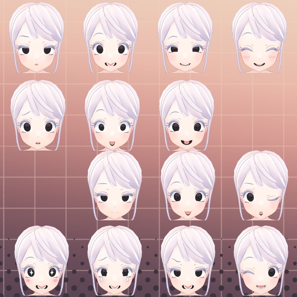 VRC想定オリジナル3Dモデル『Melmelo-メルメロ-』