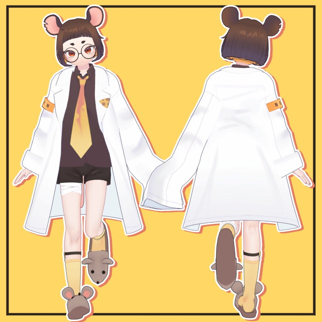 【無料】VRC想定オリジナル3Dモデル「Re:Tizz-ティズリメイク-」