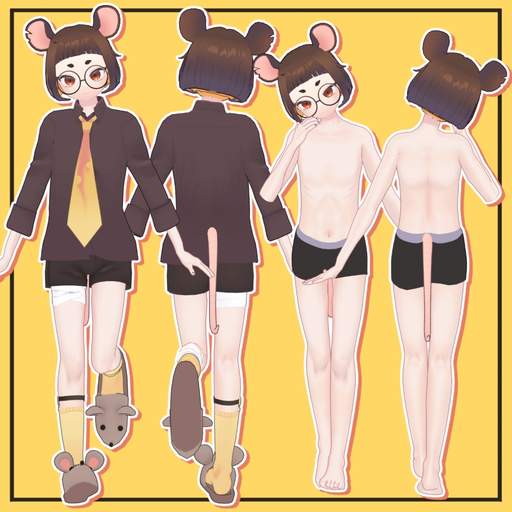 【無料】VRC想定オリジナル3Dモデル「Re:Tizz-ティズリメイク-」