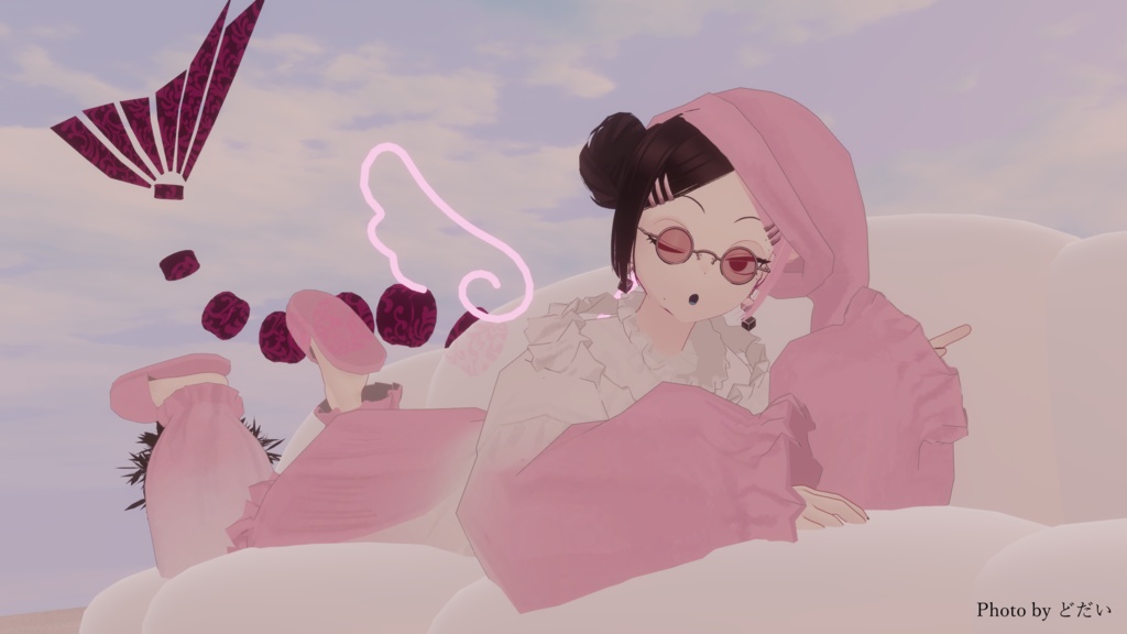 ★Sale中★ VRC想定オリジナル3Dモデル『Shikiri-シキリ-』