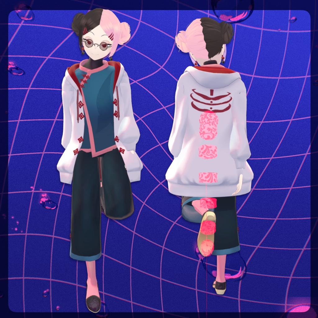 ★Sale中★ VRC想定オリジナル3Dモデル『Shikiri-シキリ-』