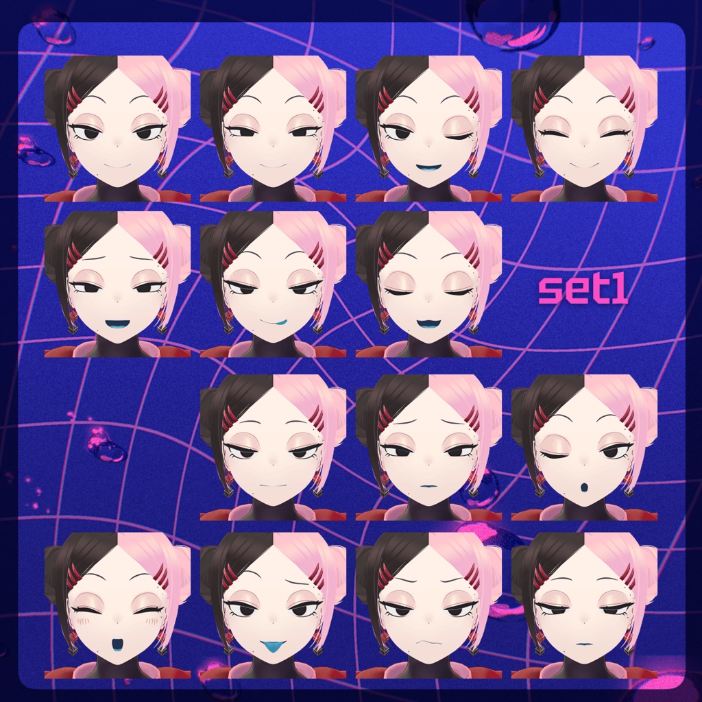 ★Sale中★ VRC想定オリジナル3Dモデル『Shikiri-シキリ-』