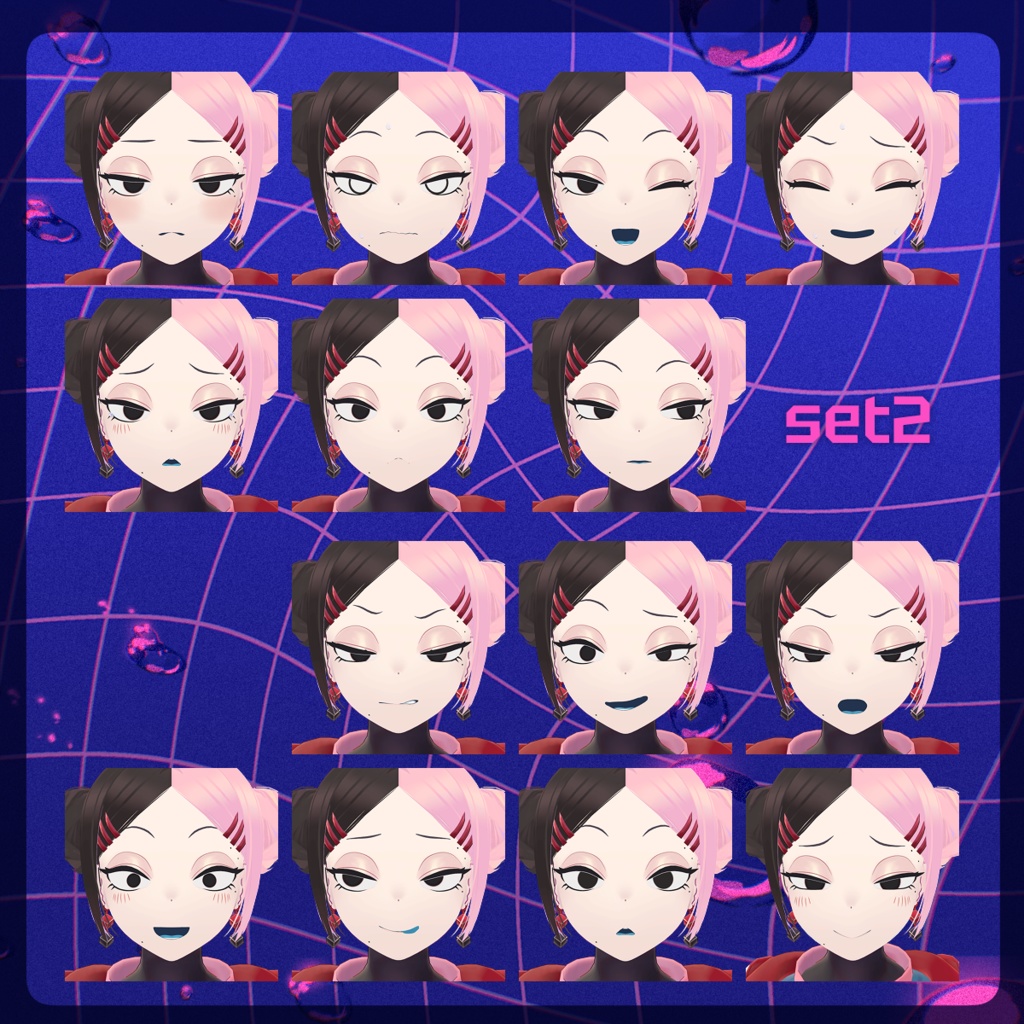 ★Sale中★ VRC想定オリジナル3Dモデル『Shikiri-シキリ-』