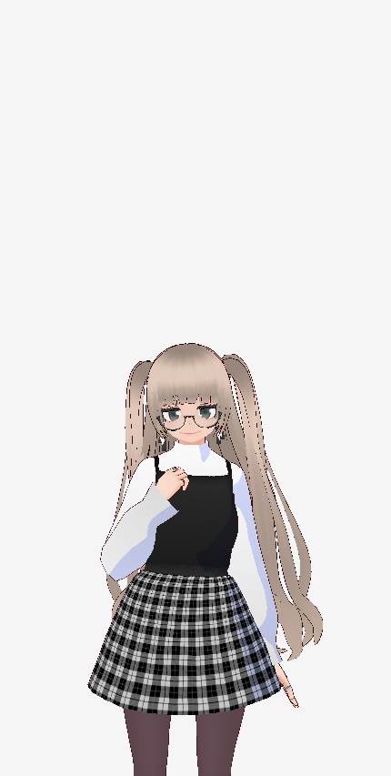 VRM ツインテメガネっ娘