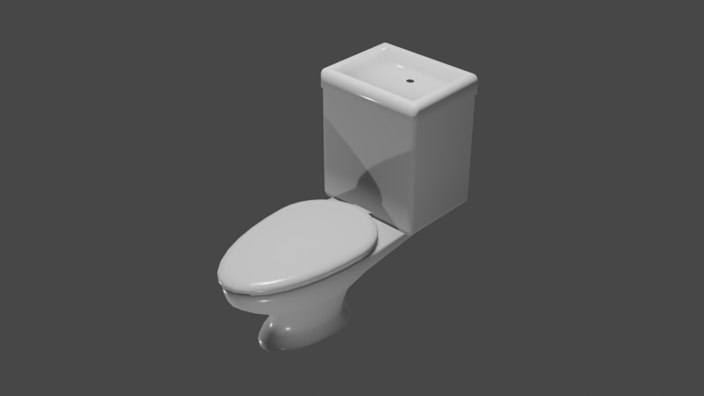 【Blender】TOTO？便器