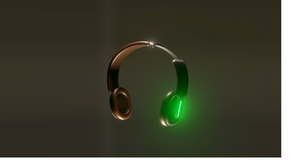 【Blender】ヘッドホン？ヘッドフォン？｜I made headphones somehow.