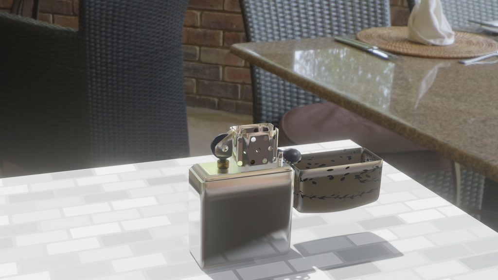 【Blender】Zippo