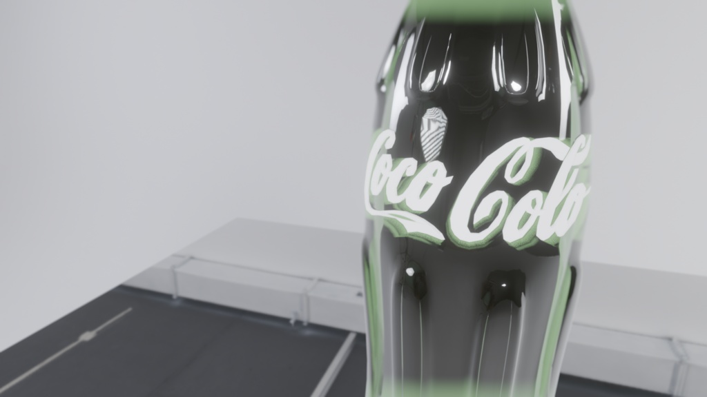 Blender】瓶のコ〇・コーラっぽいやつ｜Like Coca-Cola. MUSHIRO CG SHOP BOOTH