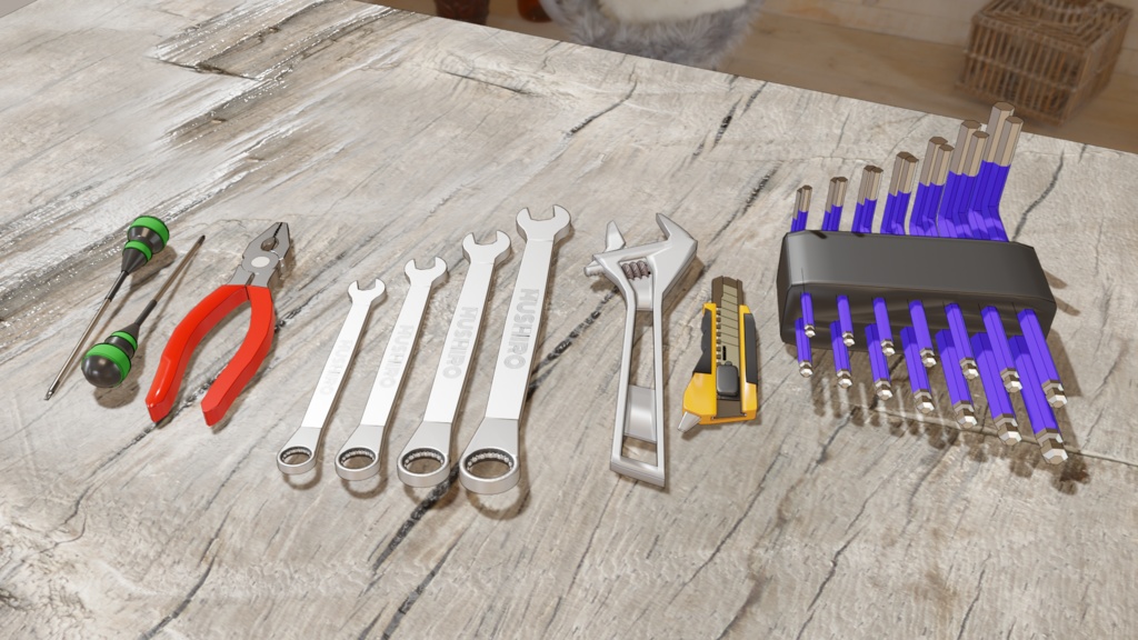 【Blender】工具6種!|Six tools!!