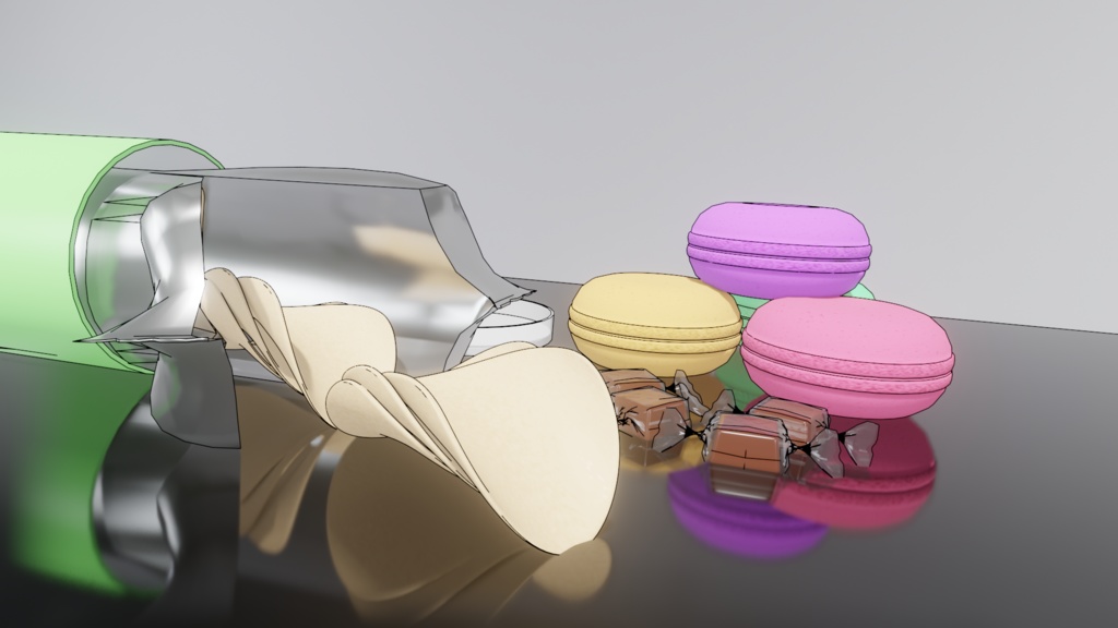 【Blender】お菓子｜Sweets