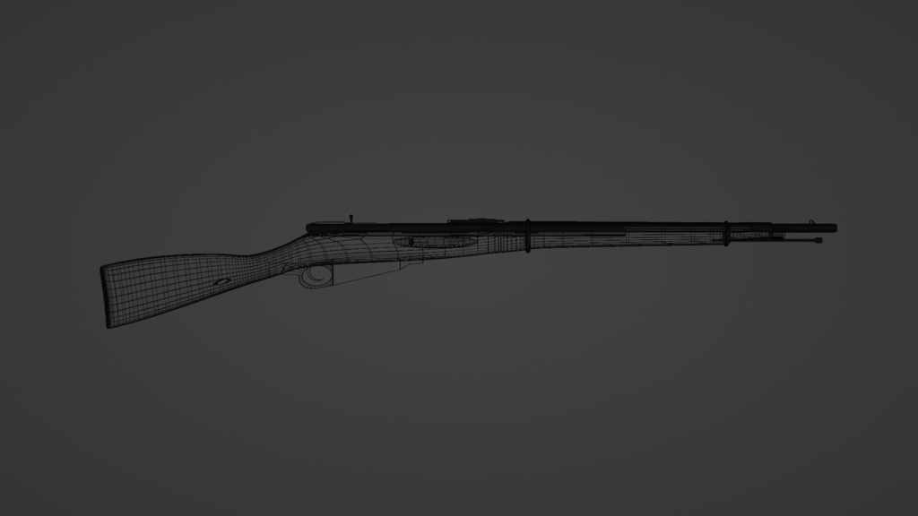 【Blender】モシンナ・ガン|Mosin-Nagant