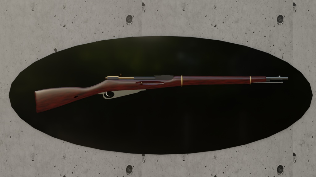 【Blender】モシンナ・ガン|Mosin-Nagant