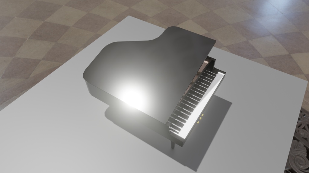 【Blender】ピアノ