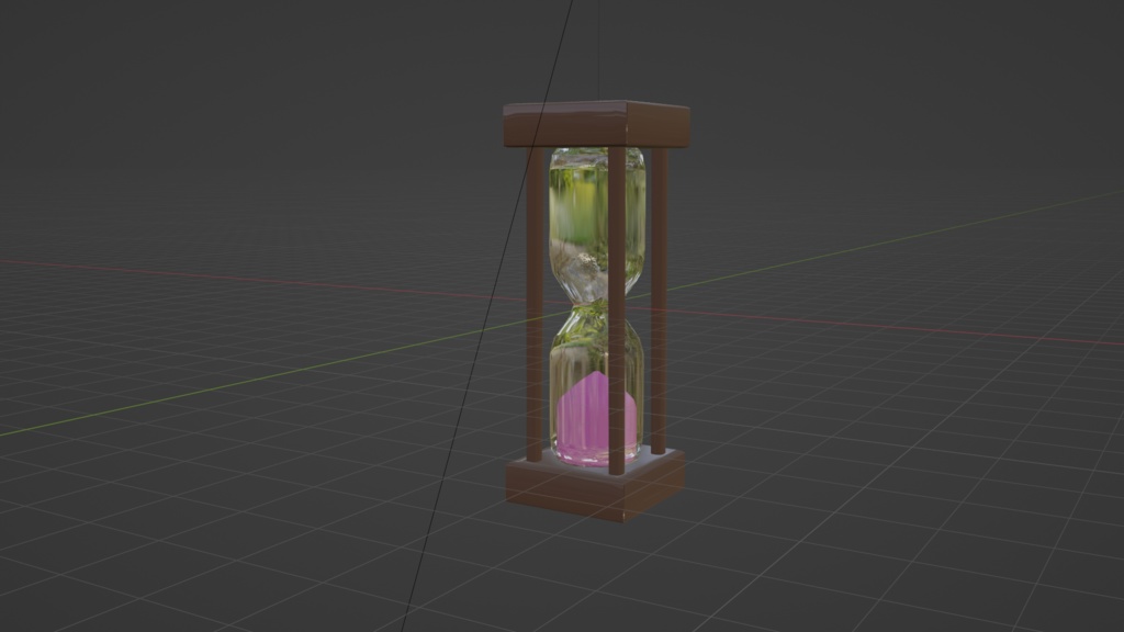 【Blender】砂時計【3Dモデル】