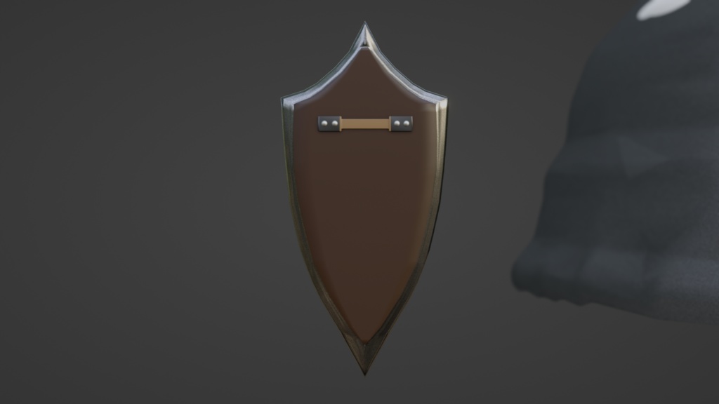 【Blender】ダークファンタジー系盾|Dark Fantasy-style Shield
