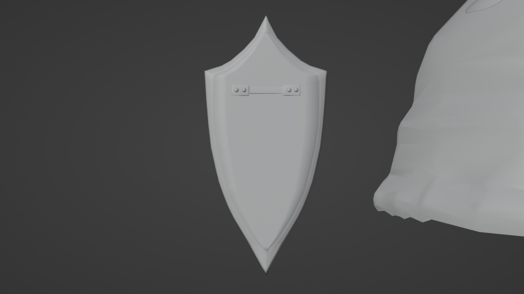 【Blender】ダークファンタジー系盾|Dark Fantasy-style Shield