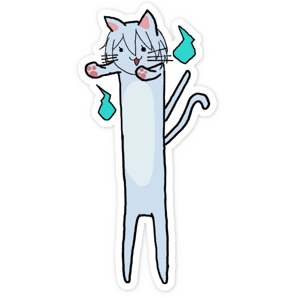 猫又のびーるステッカー