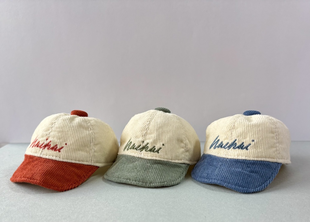 コーデュロイカラーキャップ