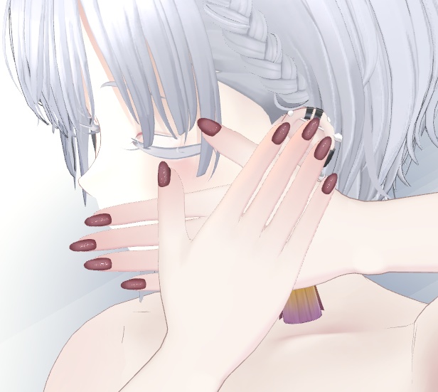 【対応100アバター以上】マグネット風ネイルテクスチャ【MDollnail対応nailtexture】