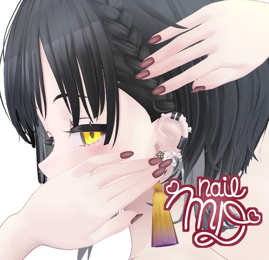 【対応100アバター以上】マグネット風ネイルテクスチャ【MDollnail対応nailtexture】