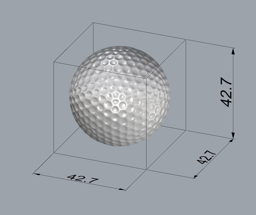 ゴルフボール3D