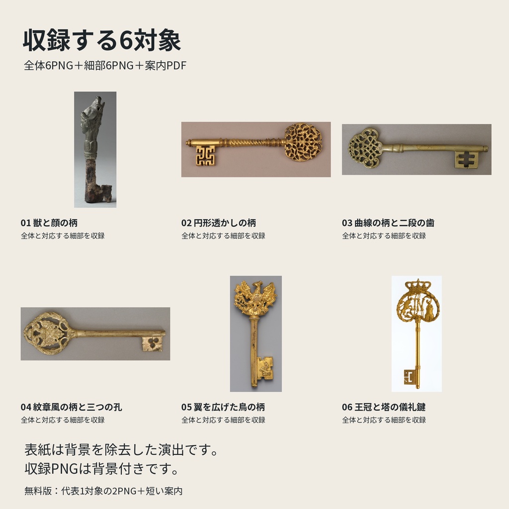 古い鍵の発見物